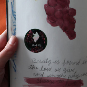 Tuxedo Cat Black and white kitty cats              Classic Round Sticker