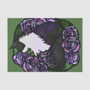 Tuxedo Cat Black and white kitty cats Tissue Paper