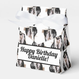 Tuxedo Cat Black Birthday Cats Cake Favour Box