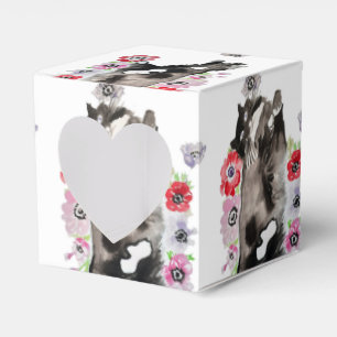 Tuxedo Cat Black White Cats Birthday Favour Box
