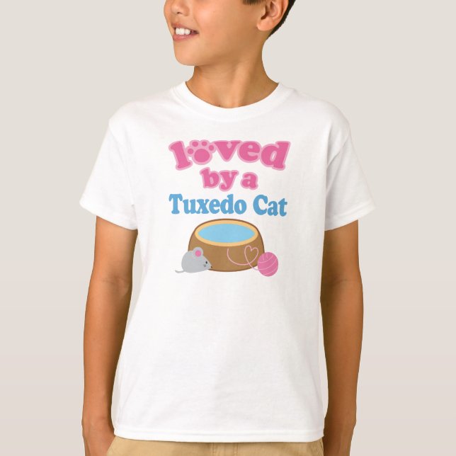 Tuxedo Cat Breed Loved By A Gift T-Shirt (Front)
