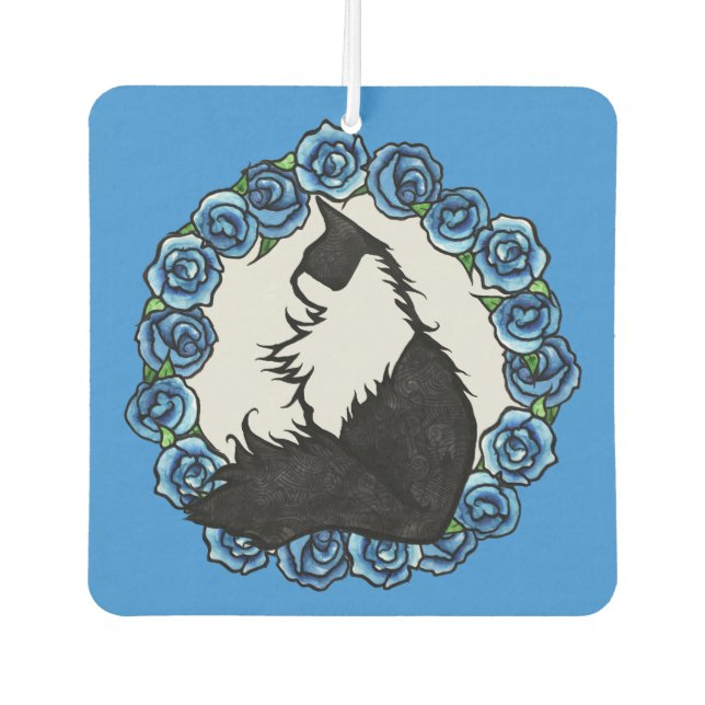 Tuxedo Cat Car Air Freshener (Front)