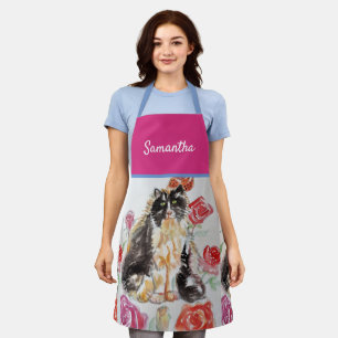 Tuxedo Cat Cute Cats Black White Animal Pet Apron