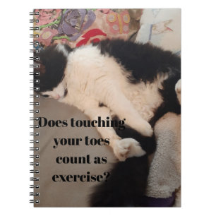 Tuxedo Cat Funny Quote Black and White Cats Girls Notebook