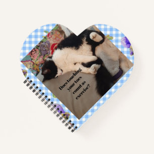 Tuxedo Cat Funny Quote Black and White Cats Girls Notebook