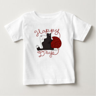 Tuxedo Cat- Happy Days Baby T-Shirt