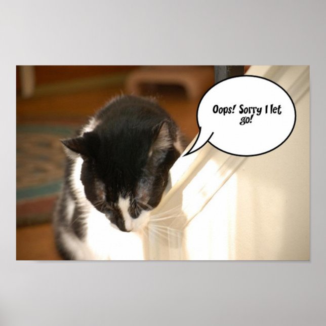 Tuxedo Cat Humour Poster (Front)
