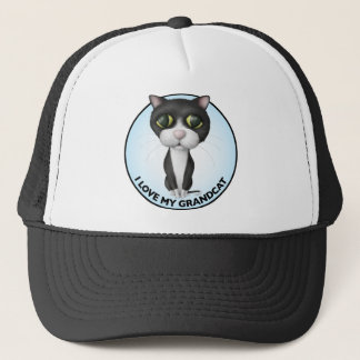 Tuxedo Cat - I Love My Grandcat Trucker Hat