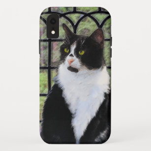 Tuxedo Cat in Window Painting Original Animal Art Case-Mate iPhone Case
