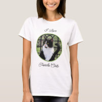 Tuxedo Cat in Window Painting Original Animal Art