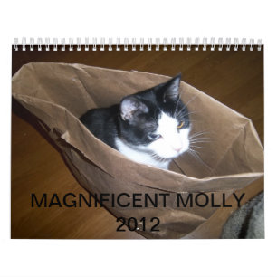 Tuxedo Cat "Molly" Calendar