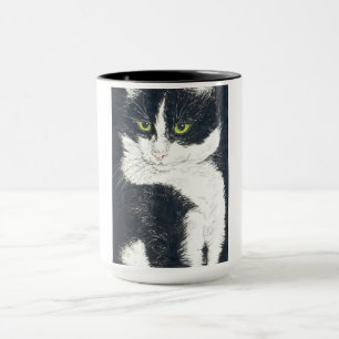 Tuxedo cat mug
