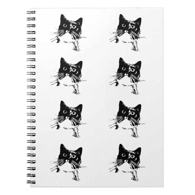 Tuxedo Cat Notebook (Front)