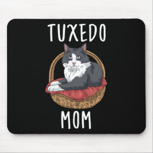 Tuxedo Cat Owner Women Kitten Tuxedo Cat Swea Mouse Pad