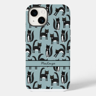 Tuxedo Cat Personalised iPhone 14 Case