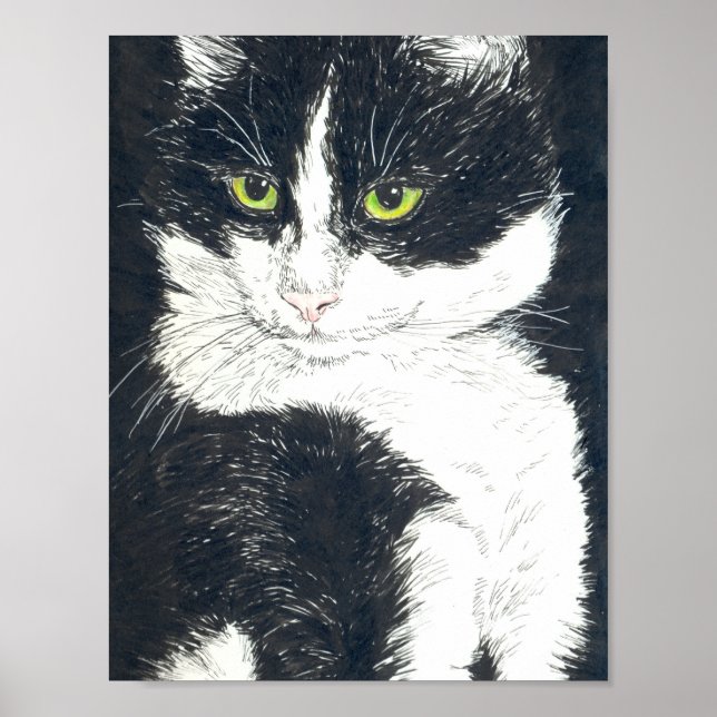 Tuxedo cat poster (Front)