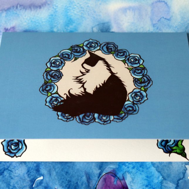 Tuxedo Cat Spring Art Card (Creator Uploaded)