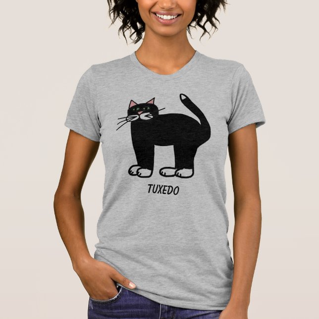 Tuxedo Cat T-Shirt (Front)