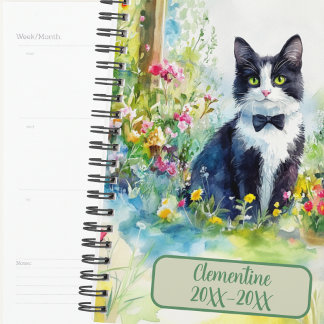 Tuxedo Cat Undated Appointment Book Diary Planner