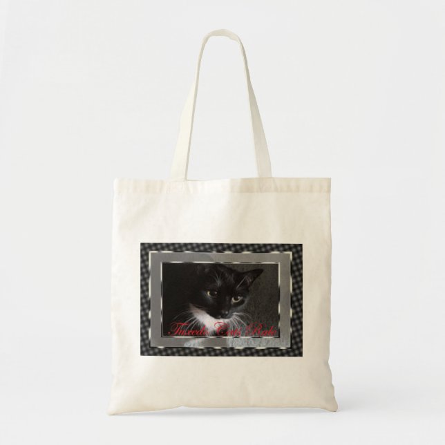 Tuxedo Cats Rule Tote Bag (Front)