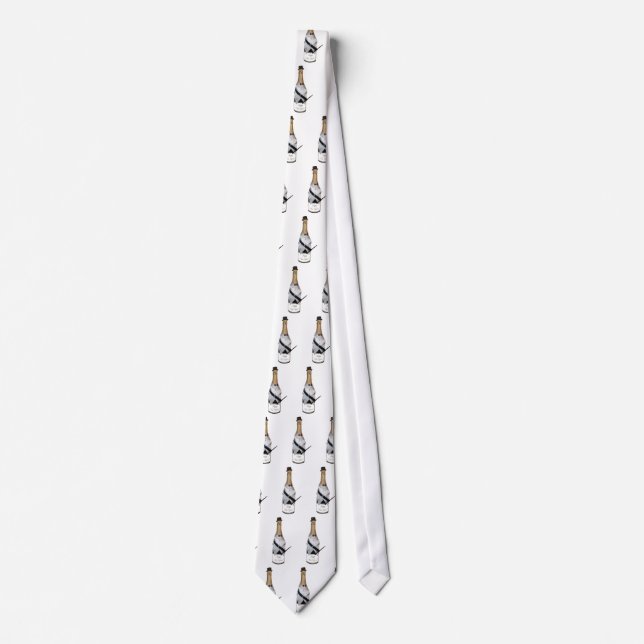 Tuxedo Champagne Necktie (Front)