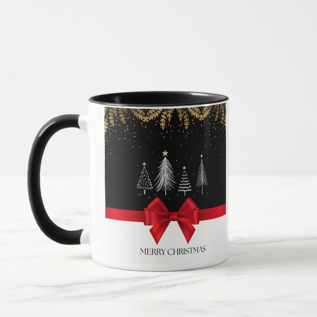 Tuxedo Christmas  Mug (Left)