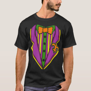 Tuxedo Costume Mardi Gras Carnival Parade Masquera T-Shirt