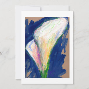 "Tuxedo Cuff" Lily Flower Painting Invitation