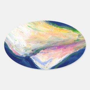 "Tuxedo Cuff" Lily Flower Painting Sticker