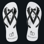 Tuxedo Flip Flops<br><div class="desc">Tuxedo Flip Flops</div>