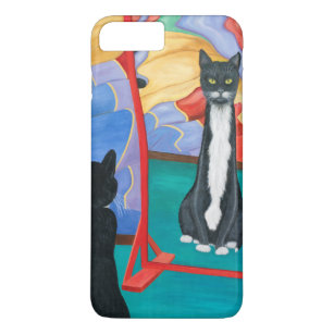 Tuxedo Fun House Skinny Cat Case-Mate iPhone Case