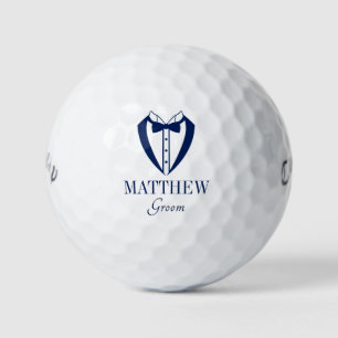 Tuxedo Groom Golf Balls