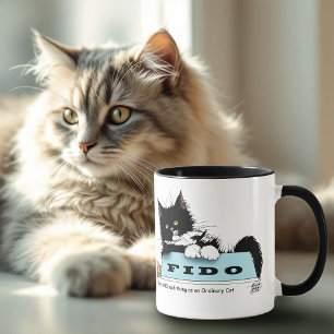Tuxedo Kitten Dog's Bowl Mug
