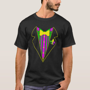 Tuxedo Mardi Gras Carnival Festival Party Costume T-Shirt