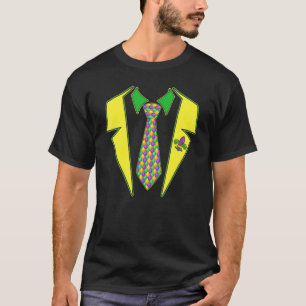Tuxedo Mardi Gras Carnival Party Funny Men Boys Ki T-Shirt