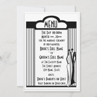 Tuxedo - Menu (Unlocked) Invitation