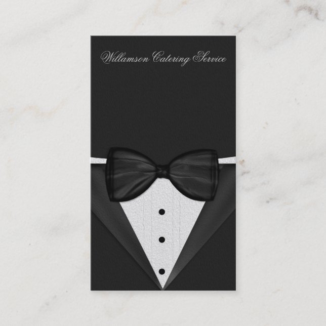 Tuxedo Painted Business Card (Front)