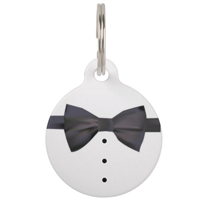 Tuxedo Pet ID Tag (Front)