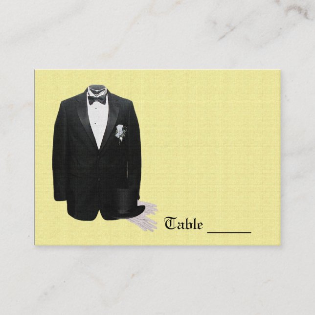 Tuxedo Place Card (Front)