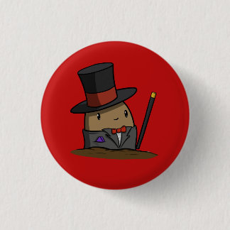 Tuxedo Potato 3 Cm Round Badge