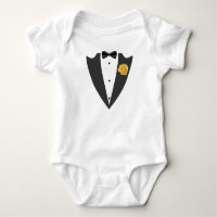 Tuxedo suit and bow tie black and white T-Shirt Ba