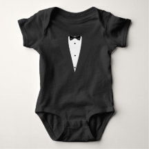 Tuxedo suit and bow tie black and white T-Shirt