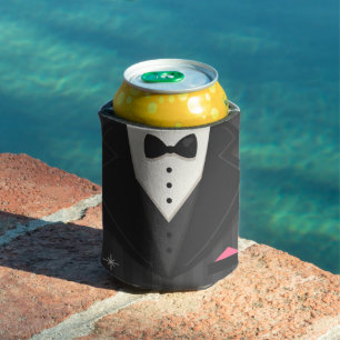 Tuxedo suit Design Bachelor party Wedding Best man Can Cooler
