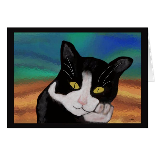 Tuxedo the Cat Cards (Front Horizontal)