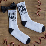 Tuxedo Wedding Personalised Bridesman Socks<br><div class="desc">Which Bridesman would not love a pair of black and white wedding socks as thank you gift? I don't know one that wouldn't. Add his name and your wedding date and get ready for the look of joy on his face.</div>