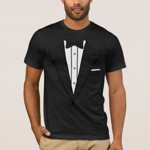 Tuxedo With Black Bow Tie T-Shirt