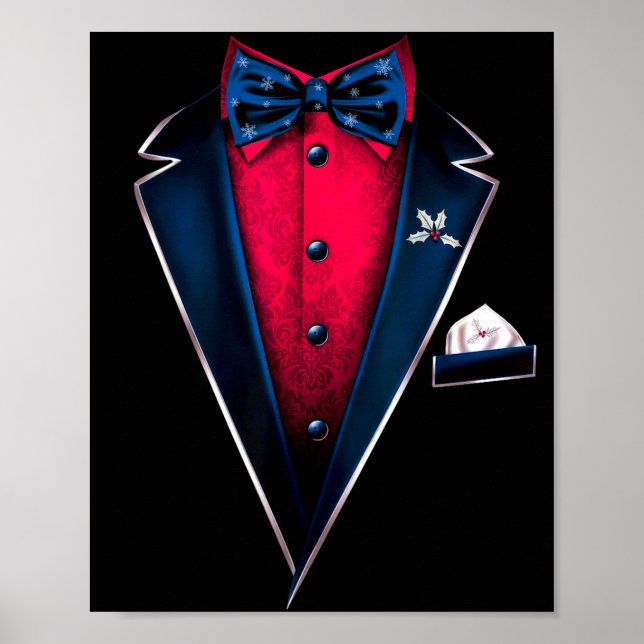 Tuxedo With Bowtie For Christmas And Special Occas Poster (Front)