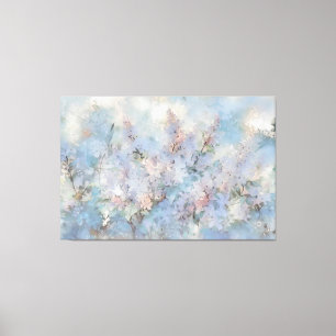 *~* TV2 Lilac Vintage Art Stretched Canvas Print