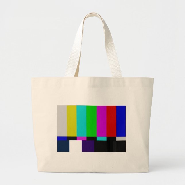TV bars colour test Large Tote Bag (Front)