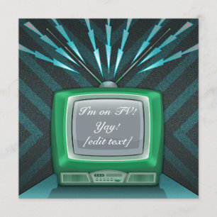 TV Card Invitation
